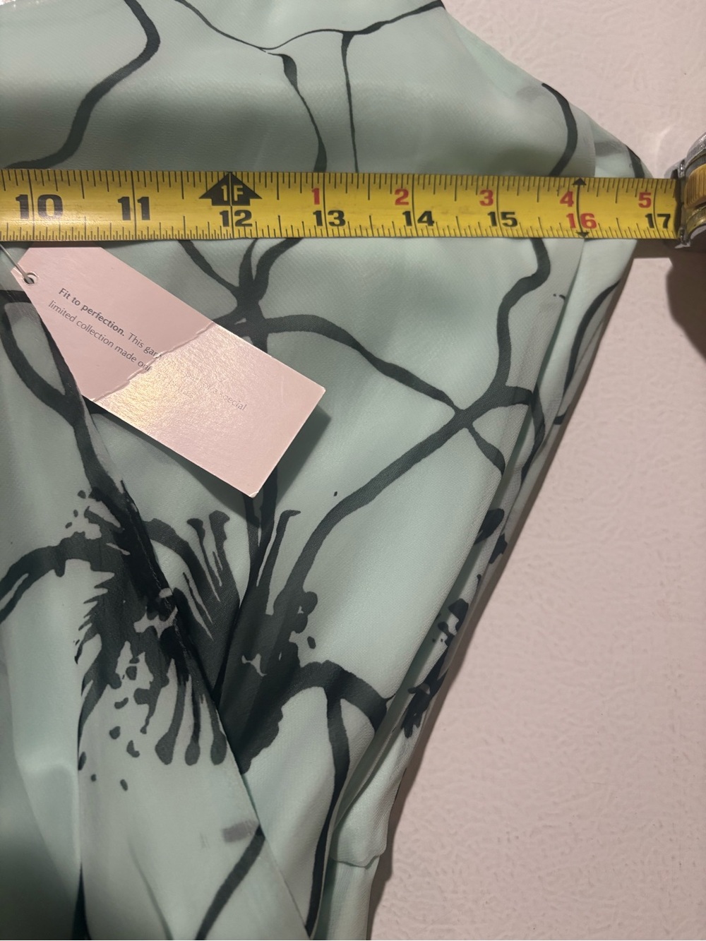 NWT Petite Banana Republic Mint and Black Ruffle Floral Maxi Dress - Picture 7 of 8